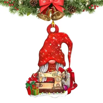 Рождественские украшения в виде гномов Праздничные украшения в виде гномов на елку Мини Акриловые подвески в виде гномов Изысканные Милые подвески в виде гномов Рождество