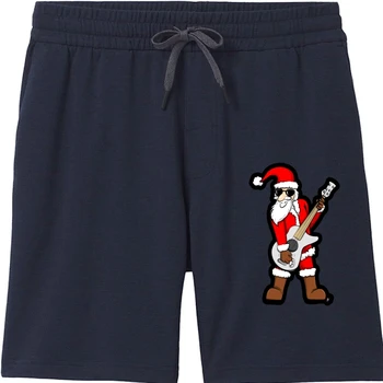 Рок-звезда Санта-Клаус, Дед Мороз, Раскачивающие крутые мужские шорты для мужчин, летние шорты в стиле надпечатки для мужчин, Стили Лето P