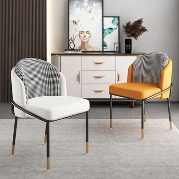 Роскошные Современные обеденные стулья, Минималистичный Дизайн спинки, Расслабляющий Обеденный стул, Макияж, Балкон, мебель для гостиной Cadeira WZ50DC