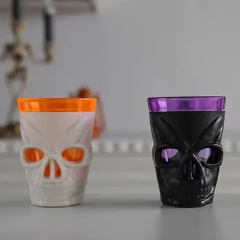 Светодиодная электронная чашка для напитков на Хэллоуин, чашки для вечеринок на Хэллоуин, экологически чистый аксессуар для питья в домашних кафе