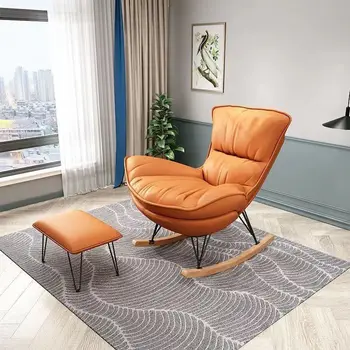 Скандинавское высококачественное кресло-качалка, ленивый диван-шезлонг, одноместный диван для дома