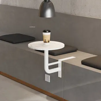 Современные креативные обеденные столы Минималистичная Коммерческая мебель Настенный Круглый обеденный стол домашний маленький письменный стол Кафе Журнальный столик