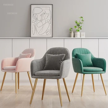 Современные простые обеденные стулья Мебель для дома Стулья со спинками для кухни Креативные стулья для столовой отеля Дизайнерские кресла Z