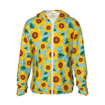 Солнцезащитная футболка Sunflower с длинным рукавом UPF 50+ Performance Для пеших прогулок и бега, Быстросохнущая толстовка Унисекс