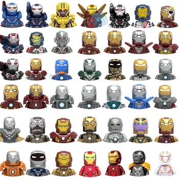 Строительные блоки Avengers Marvel Железный Человек Тони Старк Альтрон Фигурки Кирпичи Развивающие Игрушки своими руками Подарки