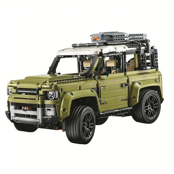Технический конструктор Landed Rover Defender Moc Bricks Blocks 42110, коллекционная модель автомобиля для бездорожья, детские игрушки для мальчиков в подарок