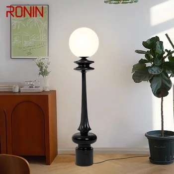 Торшер RONIN с римской колонной в скандинавском стиле, Черный, Современная гостиная, Спальня, Светодиодный Креативный Декоративный светильник для стояния