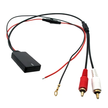 Универсальный модуль приемника Bluetooth AUX 2 адаптера кабеля RCA Автомагнитола Стерео Беспроводной аудиовход Воспроизведение музыки для грузовиков Авто
