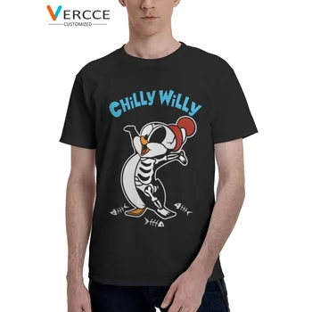 Футболка Chilly Willy Penguin Хлопковые футболки высокого качества Одежда Футболки для мужчин Женщин Идея подарка
