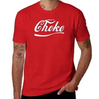 Футболка Enjoy A Choke, короткая футболка, футболка с рисунком, тренировочные рубашки для мужчин