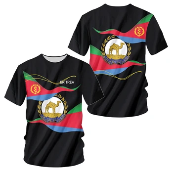 Футболка с Эритрейским флагом, 3D Принт для мужчин, Африка, унисекс, графические футболки, футболки с коротким рукавом, Уличная летняя мужская одежда, мужская одежда