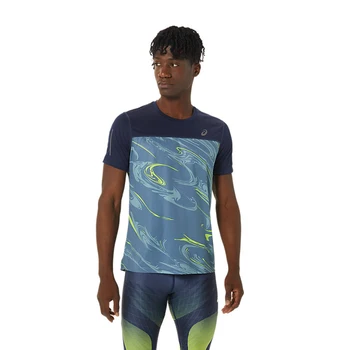Хаотичная Рябь, Мужская Быстросохнущая футболка для Бадминтона, Теннисная футболка, Футболка для настольного тенниса, Мужская Дышащая футболка для тренировок по бегу