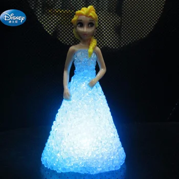 Хрустальная кукла Frozen Elsa Action Princess со светодиодной подсветкой, игрушечные фигурки девочки Анны