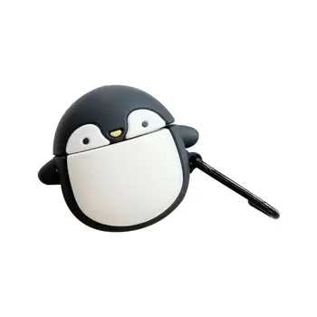 Чехол для наушников с рисунком пингвина для 1/2 защитного корпуса наушников, не царапающегося, силикон для гарнитуры