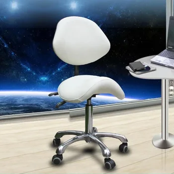 Эргономичное поворотное стоматологическое кресло, седло, докторский табурет, регулируемая спинка, кожаное кресло-качалка для стоматолога, спа, салон красоты, клиника